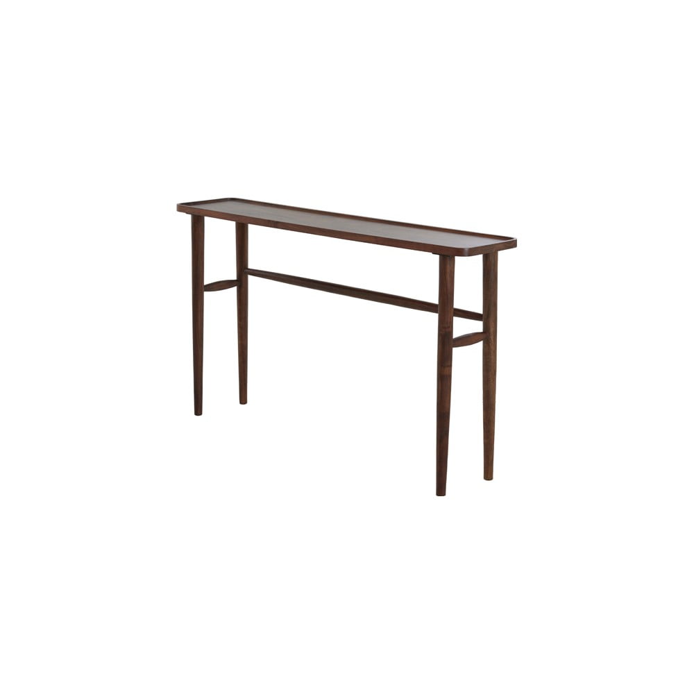 Brązowa konsola z litego drewna akacjowego 30x140 cm Qiano – Light & Living (zdjęcie 3)