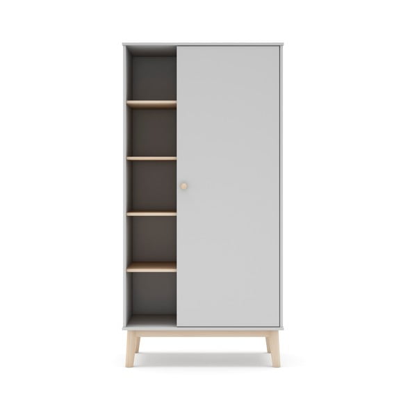 Biała szafa dziecięca 90x181 cm Esteban – Marckeric-image-3