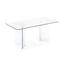 Szklany stół 90x180 cm Burano – Kave Home