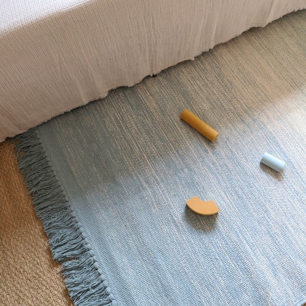 Zielono-niebieski dywan odpowiedni do prania 100x150 cm Kirthy – Nattiot-image-1