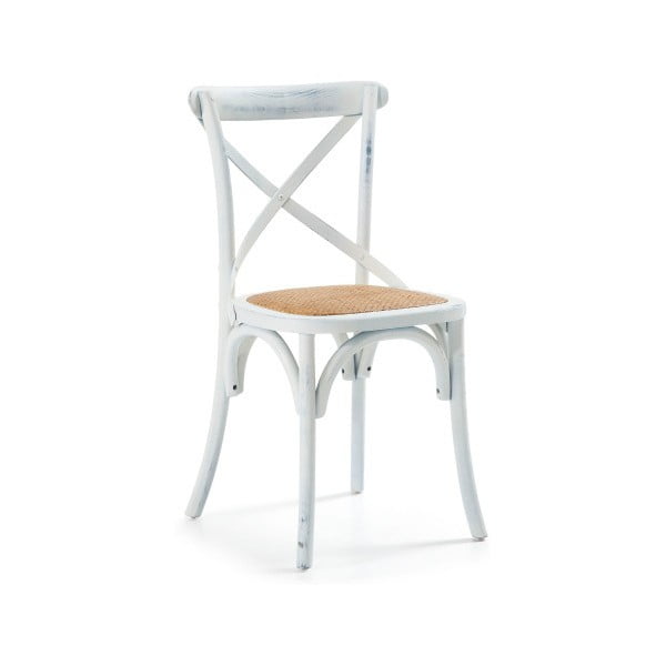 Krzesło Silea, białe/naturalne