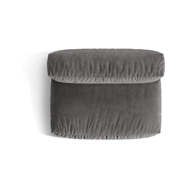 Szary aksamitny moduł sofy (moduł środkowy) Martina – Micadoni -image-3