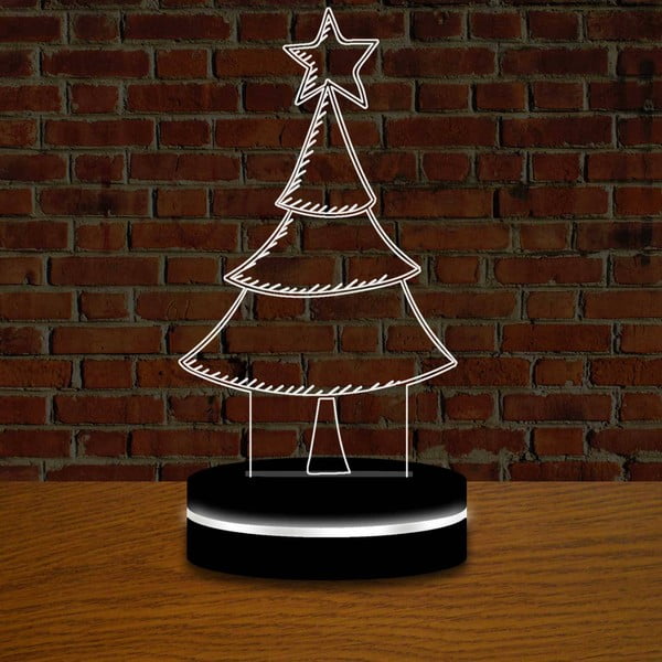 Lampa z efektem 3D Christmas no. 6