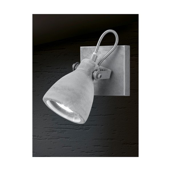 Szary kinkiet Trio Concrete, dł. 10 cm-image-1