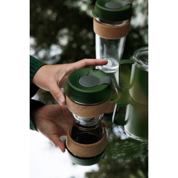 Zielony kubek podróżny 454 ml Brew Cork Pine L – KeepCup-image-2