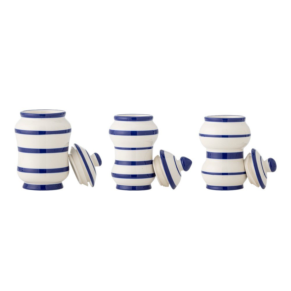 Ceramiczne pojemniki na żywność 3 szt. Maynard – Bloomingville (zdjęcie 4)