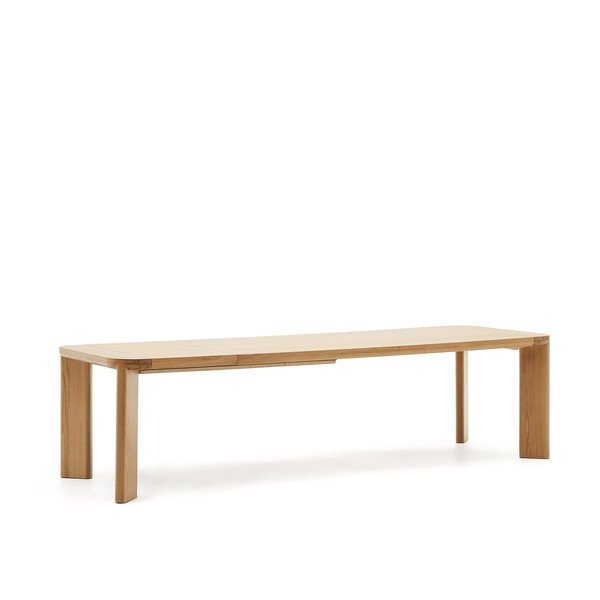 Rozkładany stół z blatem w dekorze dębu z dodatkowym blatem 100x240 cm Jondal – Kave Home-image-4