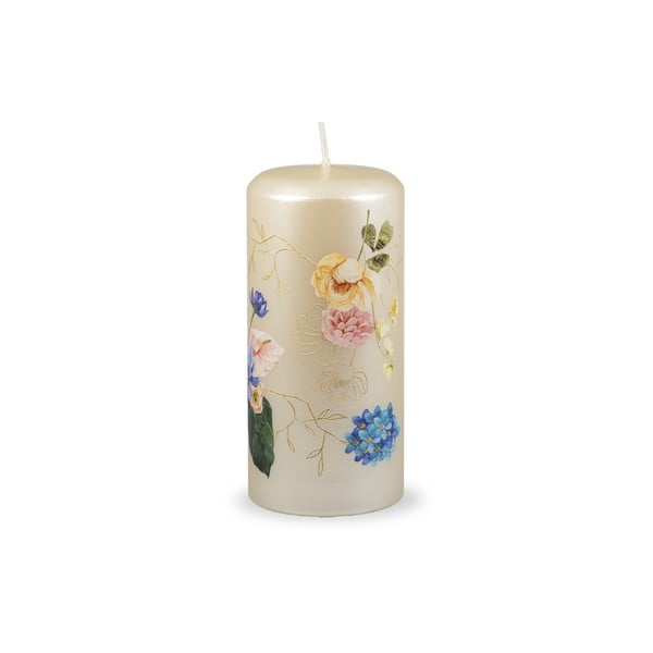 Beżowa świeczka Unipar Flower Paradise, 73 h