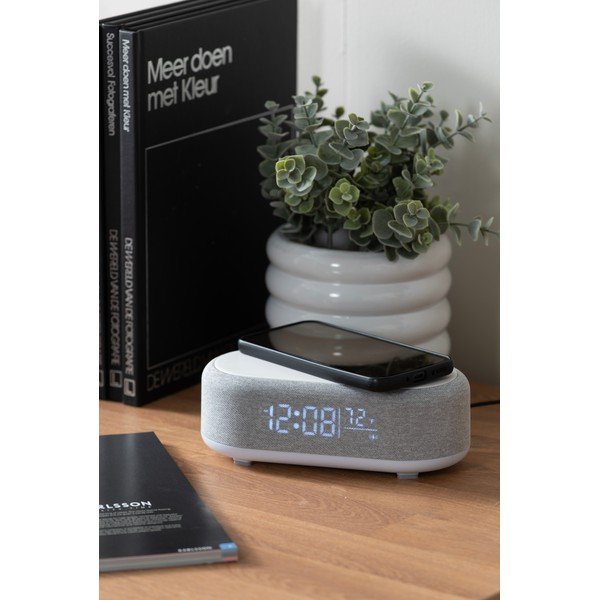 Budzik cyfrowy  z ładowarką bezprzewodową Vogue – Karlsson-image-1