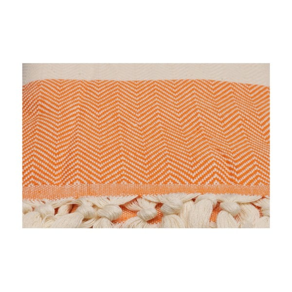 Pomarańczowy ręcznik Ocean, 180x100 cm-image-3