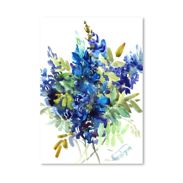Plakat Blue Flowers (projekt Suren Nersisyan)