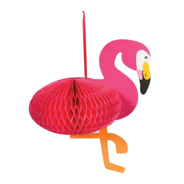 Dekoracja papierowa Rex London Flamingo Honeycomb