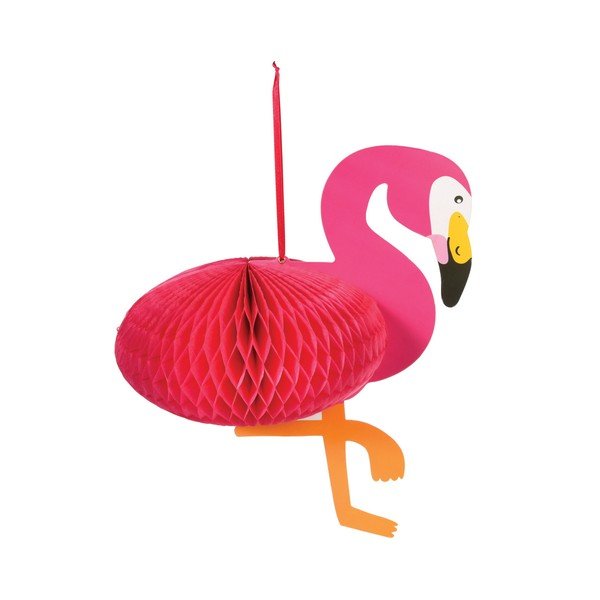 Dekoracja papierowa Rex London Flamingo Honeycomb