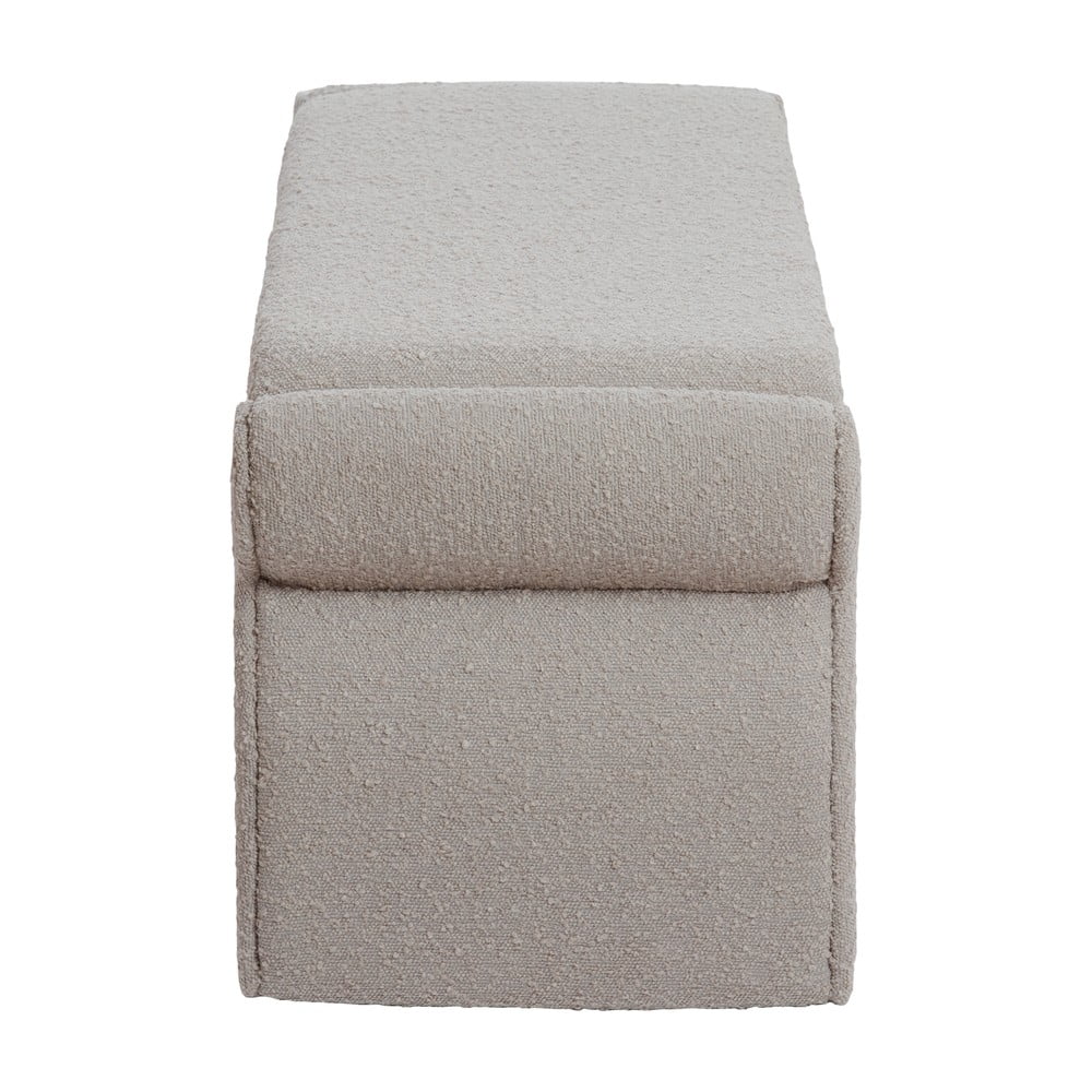 Beżowa ławka z materiału bouclé Nafya – Light & Living (zdjęcie 4)