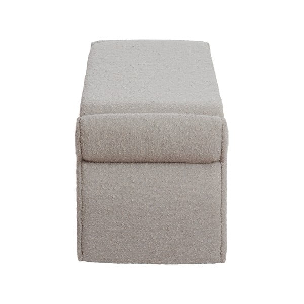 Beżowa ławka z materiału bouclé Nafya – Light & Living-image-3