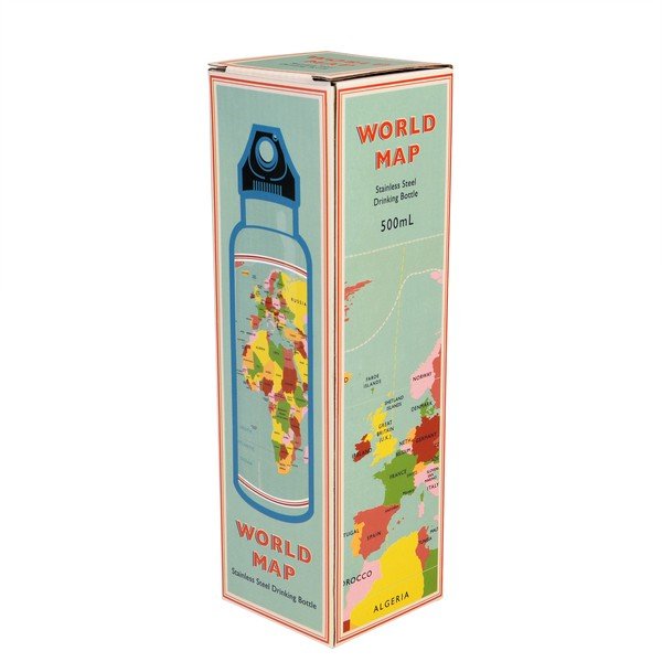 Butelka ze stali nierdzewnej Rex London World Map-image-3