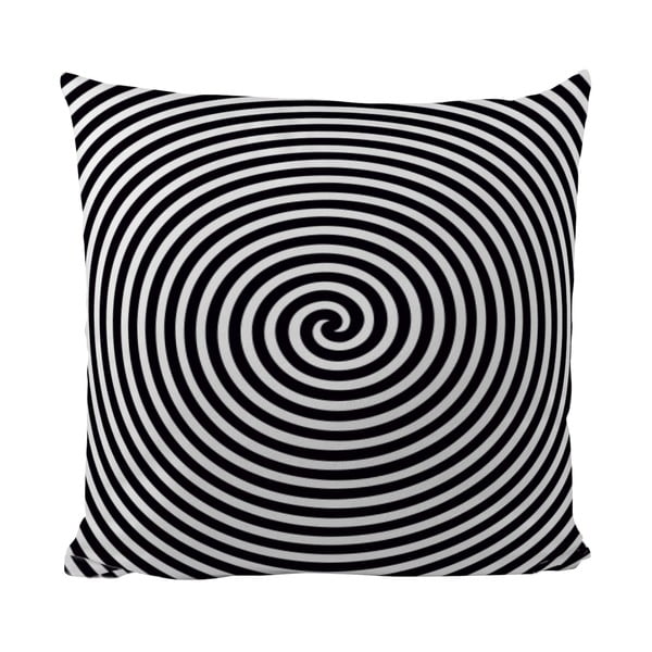 Poduszka Black Shake Circle Hypnosis, 50x50 cm