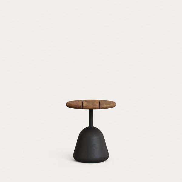 Okrągły stolik ogrodowy z blatem z drewna akacjowego ø 43 cm Saura – Kave Home-image-1