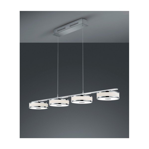 Lampa wisząca LED Trio Agento w srebrnym kolorze, dł. 1,15 m-image-1