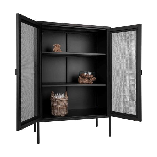 Czarna metalowa witryna 80x120 cm Melbourne – House Nordic-image-3