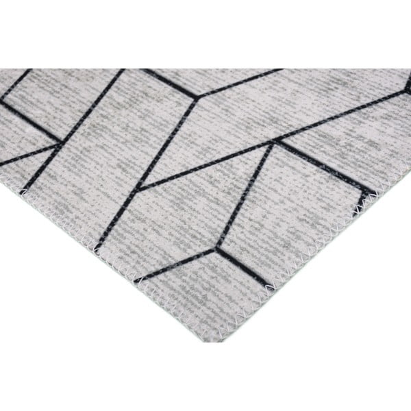 Jasnoszary dywan odpowiedni do prania 50x80 cm – Vitaus-image-2