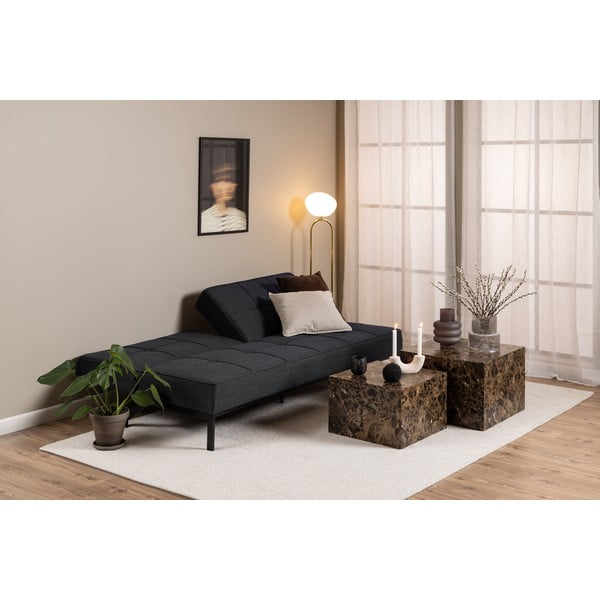 Ciemnoszara rozkładana sofa 198 cm Perugia – Actona-image-1