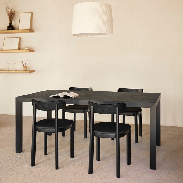 Stół z blatem z drewna dębowego 75x180 cm Alma – Teulat-image-1