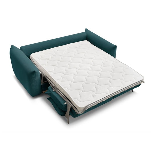 Niebieska rozkładana sofa 214 cm Ernest – Bobochic Paris-image-4