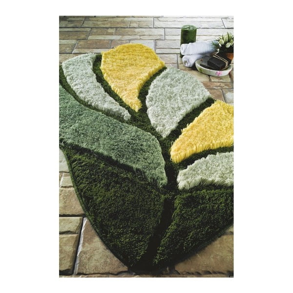 Zielony dywanik łazienkowy Confetti Bathmats Arsus, 60x100 cm