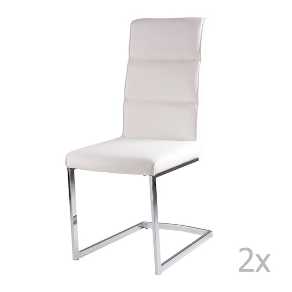 Zestaw 2 białych krzeseł sømcasa Camile