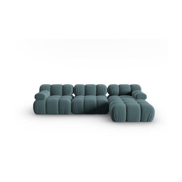 Morska aksamitna sofa 285 cm Bellis – Micadoni Home