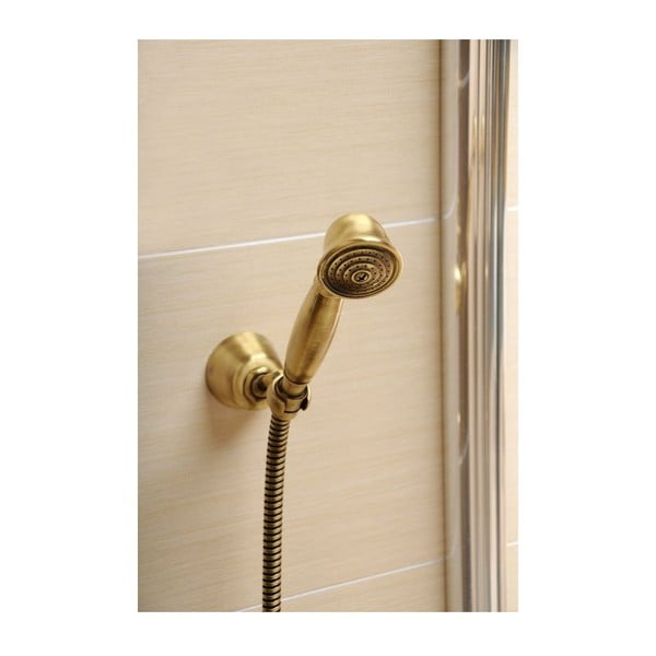 Słuchawka prysznicowa z mosiądzu w kolorze srebra z połyskiem ø 5 cm Antea – Sapho-image-1