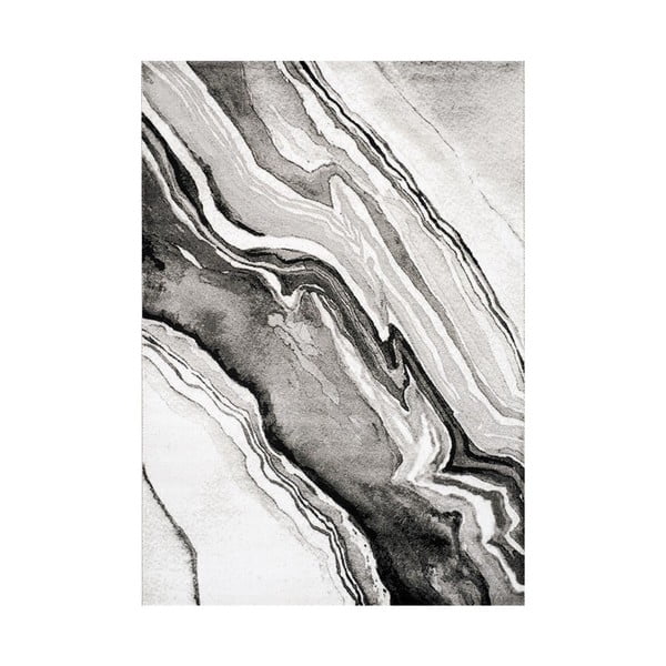 Szaro-czarny dywan Webtappeti Manhattan Empire, 80x150 cm