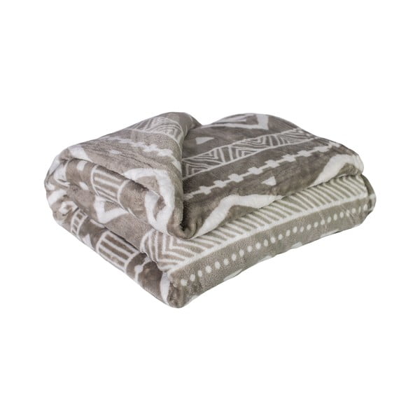 Szary koc z mikropluszu 200x150 cm Maya – My House-image-1