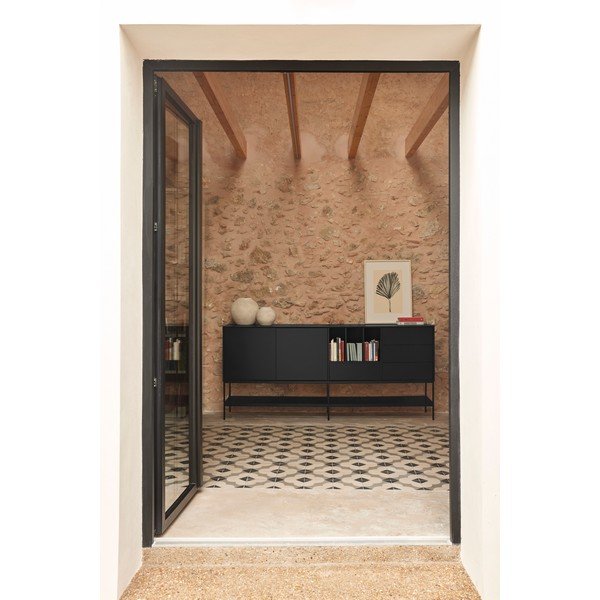 Czarna komoda 220x98x45 cm Platt – Teulat-image-2