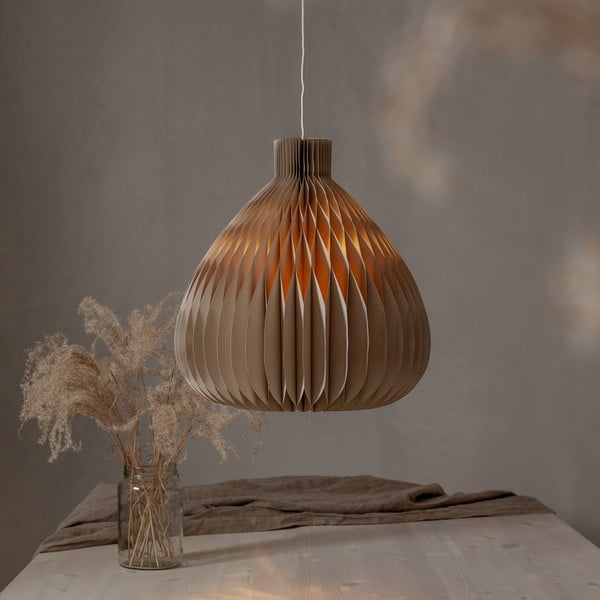 Jasnobrązowy abażur ø 38 cm Honeycomb – Star Trading-image-1