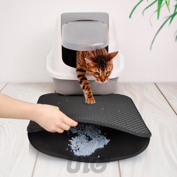 Mata pod kuwetę dla kota 50x40 cm – Love Story-image-1