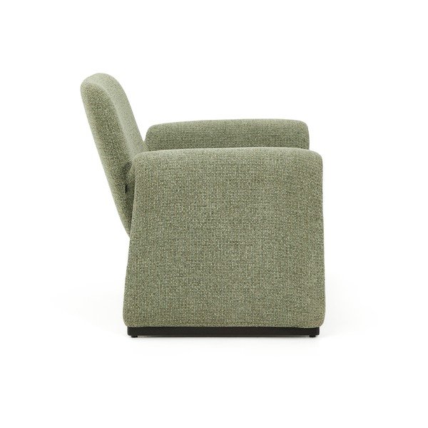 Zielony fotel z tkaniny szenilowej Melvia – Kave Home-image-3