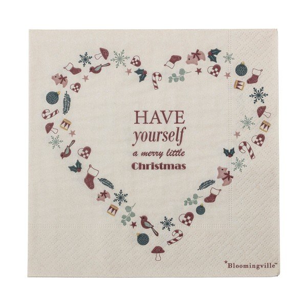 Papierowe serwetki zestaw 20 szt. 33x33 cm Paia – Bloomingville