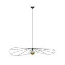 Czarna lampa wisząca ø 70 cm Elliot – Sollux