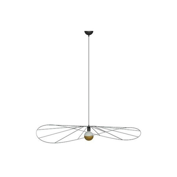 Czarna lampa wisząca ø 70 cm Elliot – Sollux