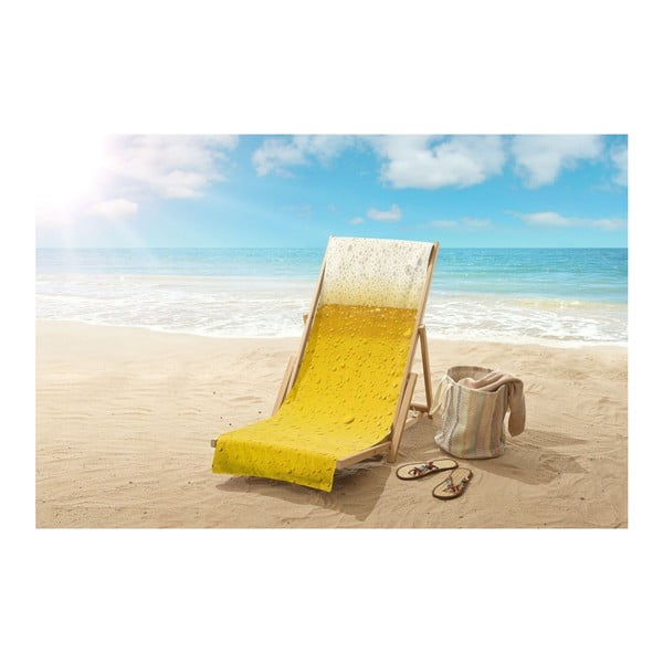 Ręcznik plażowy z nadrukiem Good Morning Beer, 100x180 cm-image-1