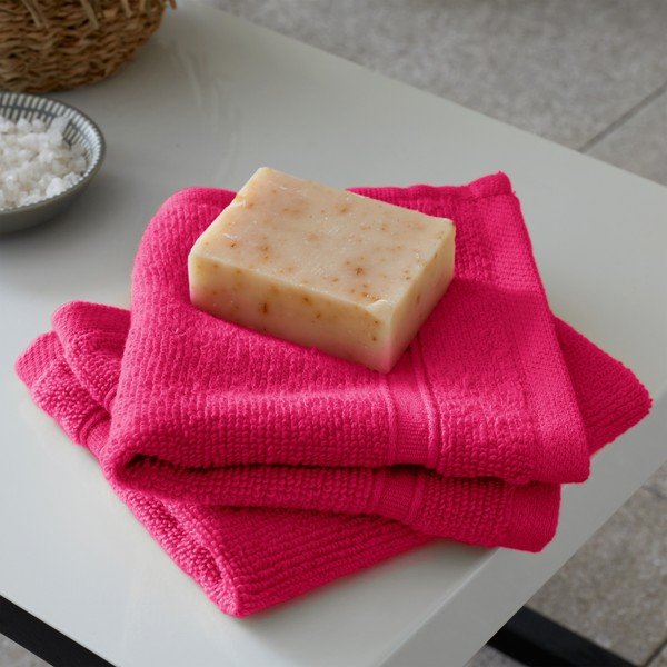 Ciemnoróżowe bawełniane ręczniki zestaw 6 szt. frotte Zero Twist – Catherine Lansfield-image-4