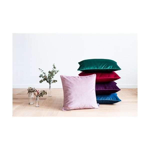 Czerwona poszewka na poduszkę WeLoveBeds Mystic Burgundy, 50x50 cm-image-4