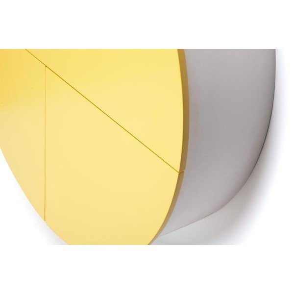 Biało-żółte wielofunkcyjne biurko ścienne EMKO Pill-image-1