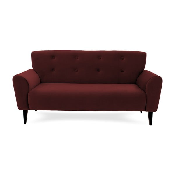 Ciemnoczerwona sofa Vivonita Kiara, 195 cm