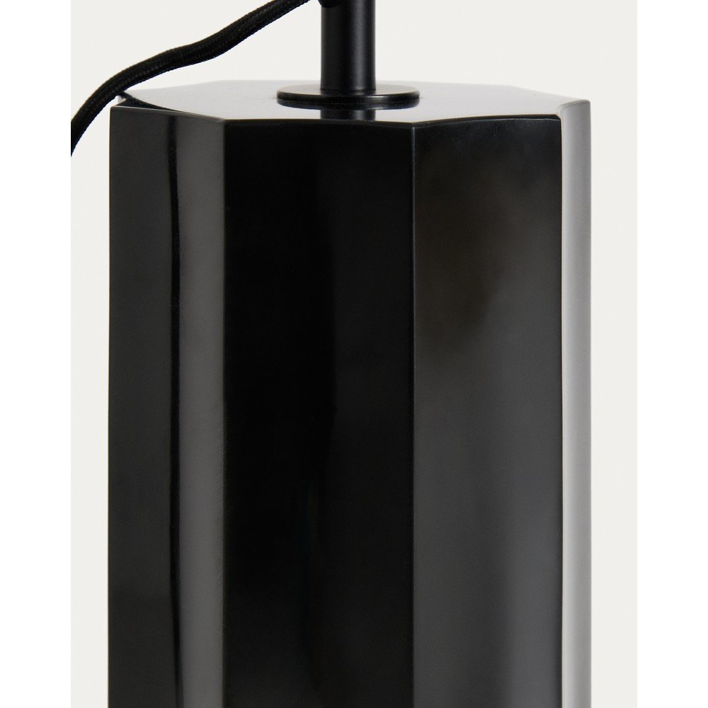 Biała/czarna lampa stojąca ze szklanym kloszem (wysokość 120 cm) Idela – Kave Home (zdjęcie 3)