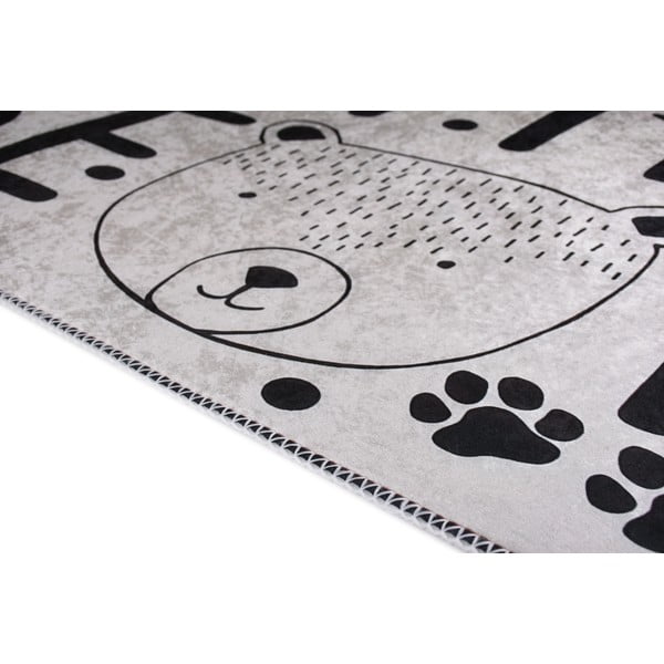 Czarno-biały dywan dziecięcy odpowiedni do prania 160x230 cm Little Bear – Vitaus-image-2