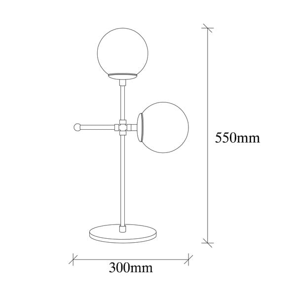 Biała lampa stołowa z elementami w kolorze złota Opviq lights Mudoni-image-3