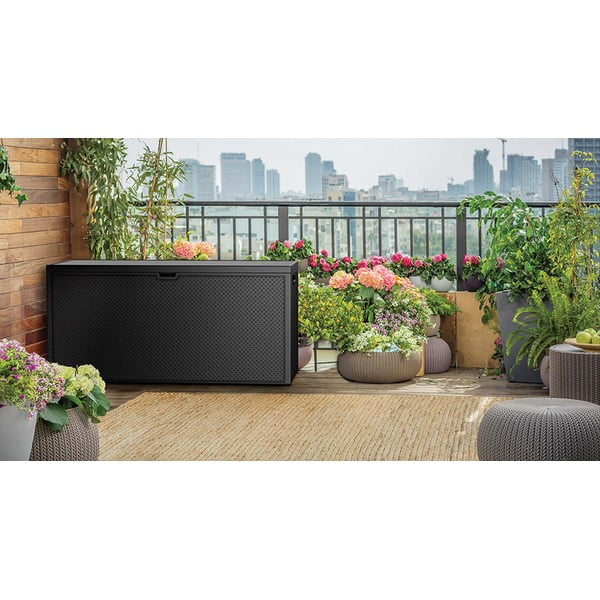 Ciemnoszara skrzynia ogrodowa Emily – Keter-image-1